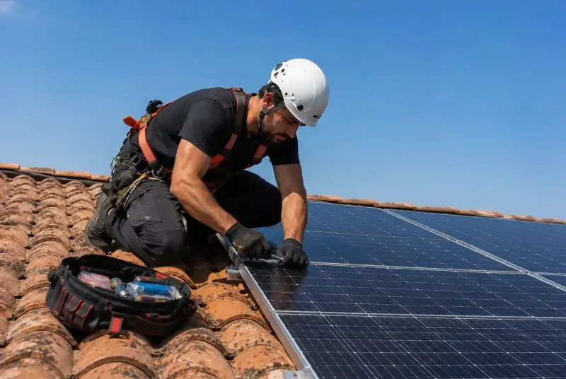 Maintenance et monitoring de panneaux solaires à Soumont